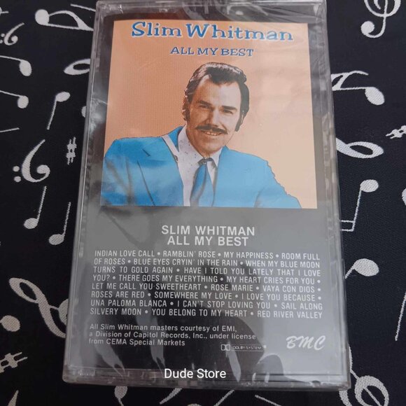 Slim Whitman - All My Best - 20 Songs - 1979 - NEW Cassette 1990 Re-Issue - Picture 1 of 4